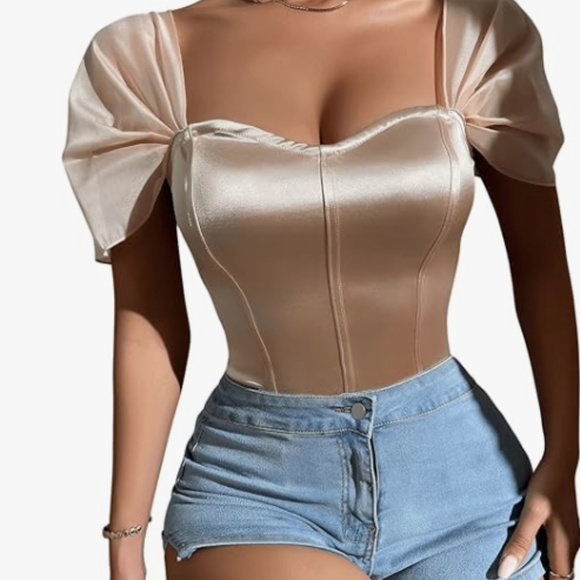 💃Very Sexy 💋Satin Bodysuit 💋Size:L - Picture 4 of 11